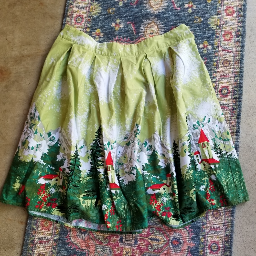 Pleated Circle Skirt